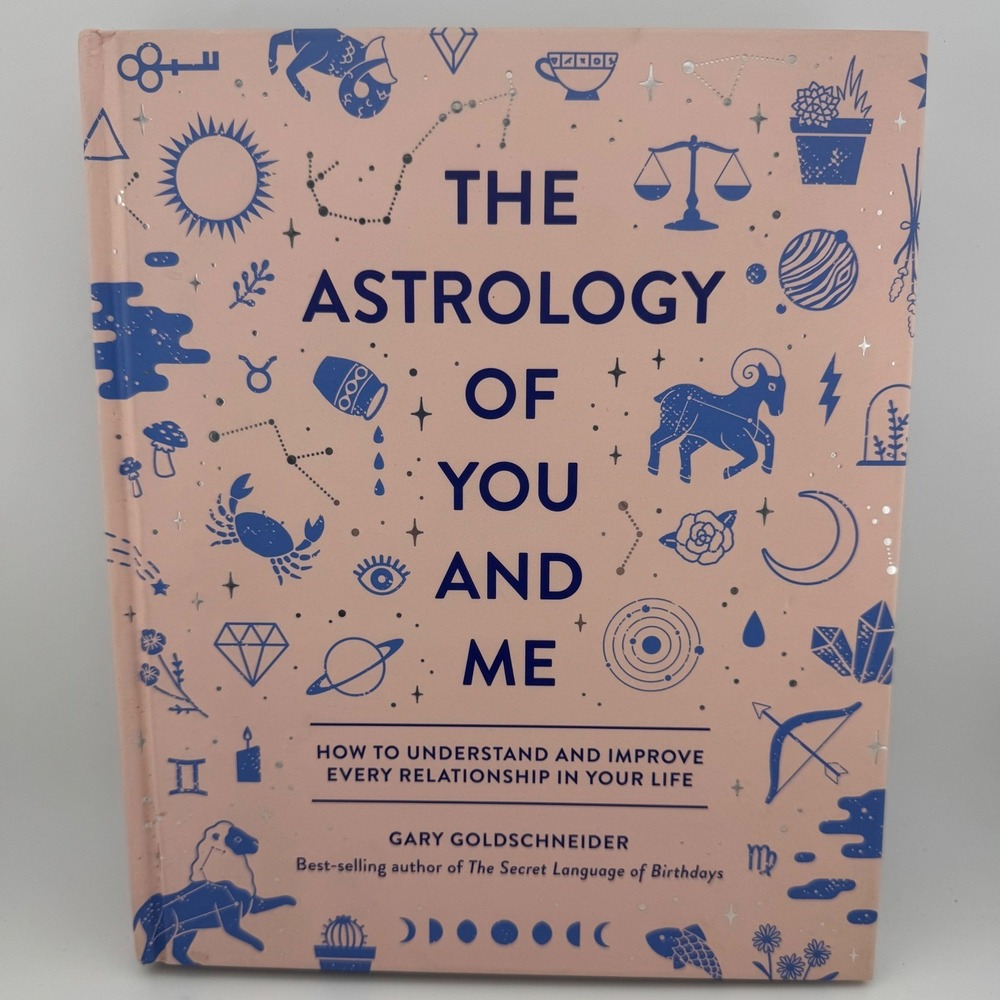 The Astrology of You and Me Gary Goldschneider Hardcover Book 9781683690429 Pink